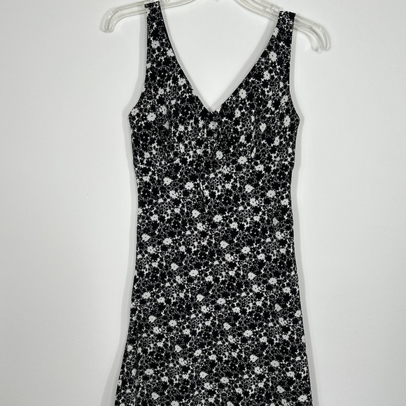 Vintage Y2K EXPRESS Worldwide Brand Size 5/6 Black / White Sun Dress - Picture 2 of 13